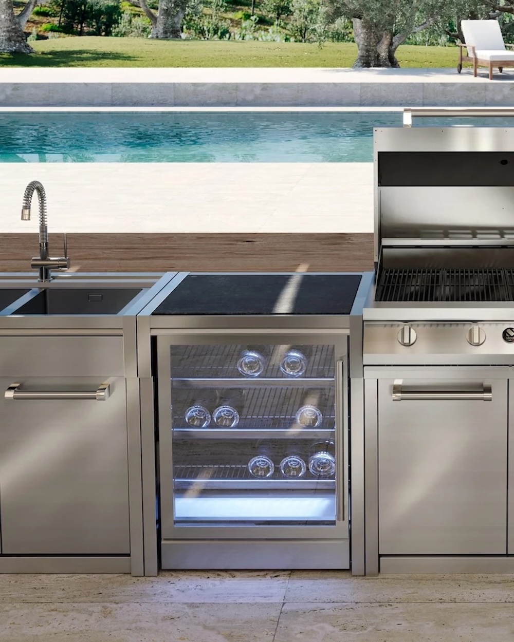 Foto Een buitenkeuken voor alle seizoenen FotoEen buitenkeuken voor alle seizoenen